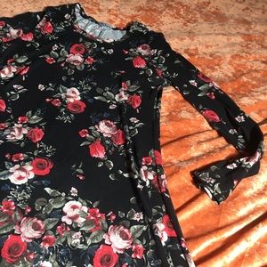 Soft Cotton Rose Dress, Size XL